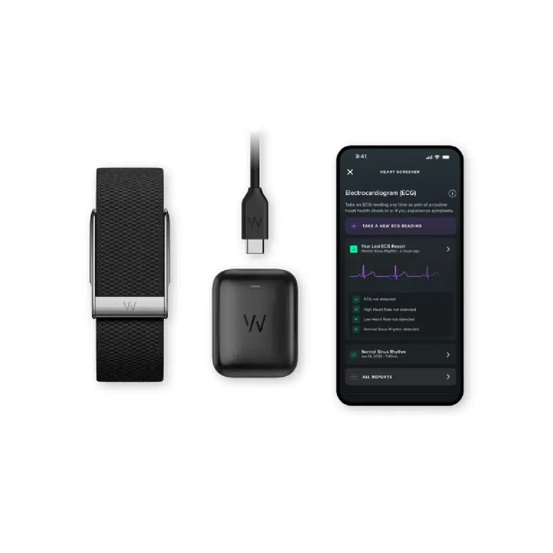 WHOOP LIFE 5.0, Health and Fitness Tracker With 12 Month Free Subscription - Black