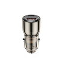 Wiwu Wi-QC012 95W PD+QC Kirsite Geek Fast Car Charger USB+Type-C - Transparent - Gold