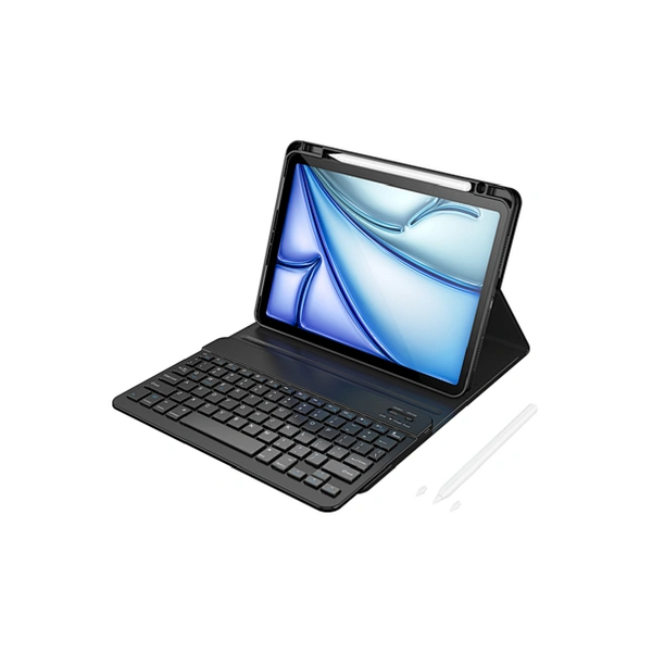 Wiwu 3 in 1 Premium Combo For iPad 10.2/10.5, Protect Case+Pencil+Keyboard - Black