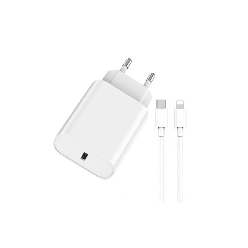 Wiwu Charger Quick 20w - Cable Type-C to iPH - White