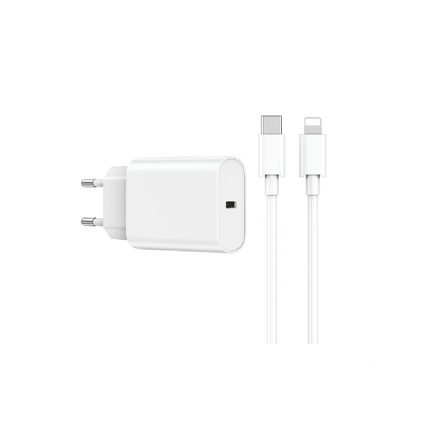 Wiwu Charger Quick 20w - Cable Type-C to iPH - White
