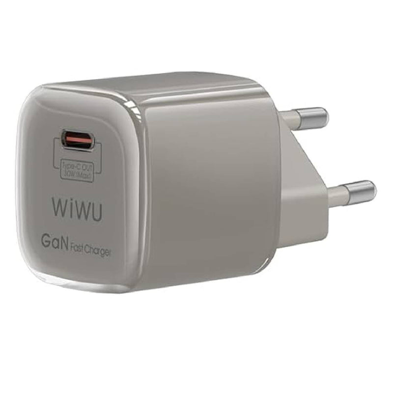 مجموعة كابل شاحن Wiwu Jello Gan Fast 30W - تيتانيوم