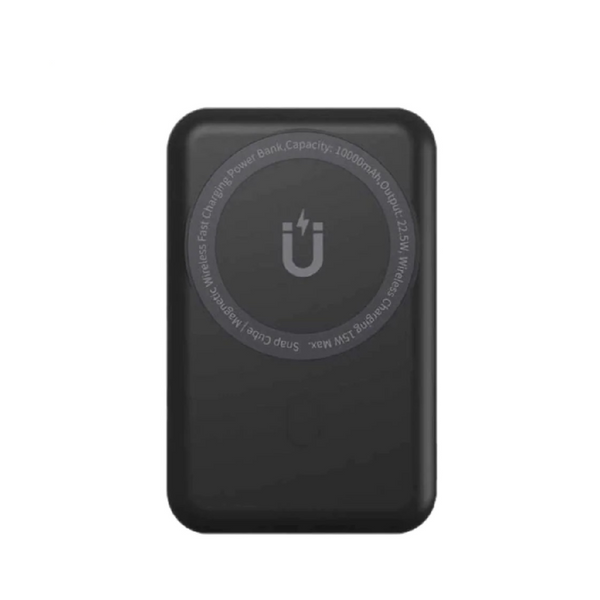 Wiwu Snap Cube Magnetic Wireless Power Bank 10000mAh - Black
