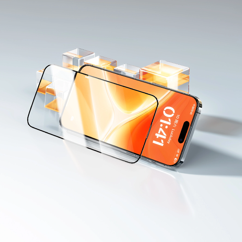 واقي شاشة Wiwu iPrivacy فائق الصلابة من الزجاج المقوى لجهاز iPhone 15/16 (6.1 بوصة) - GT-015