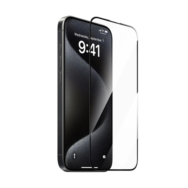 واقي شاشة Wiwu iPrivacy فائق الصلابة من الزجاج المقوى لجهاز iPhone 15/16 (6.1 بوصة) - GT-015