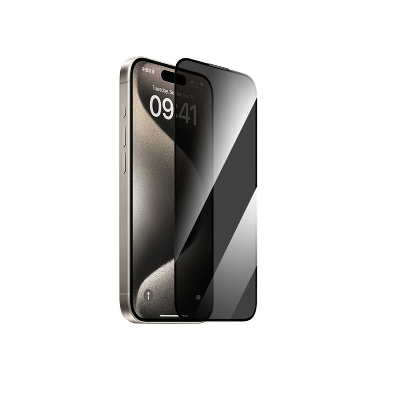 واقي شاشة Wiwu iPrivacy فائق الصلابة من الزجاج المقوى لهاتف iPhone 16 pro (6.3") - GT-015