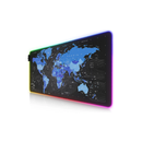 ورلد ماب لوحة ماوس ألعاب RGB XL مطاطية سلكية USB للماوس ولوحة المفاتيح - أسود