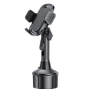 Yesido C195 Car Cup Hole Spring Clip Phone Holder - Black