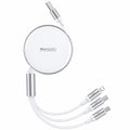 Yesido CA117 Retra Ctable Charge C3in1 - Whtie