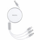 Yesido CA117 Retra Ctable Charge C3in1 - Whtie