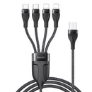 Yesido CA111 Cable Charge 4 in1  4A - Black