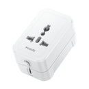 محول قابس شاحن عالمي يسيدو MC32 1380 واط - أبيض