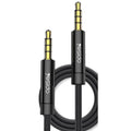 Yesido YAU14 Cable AUX3.5mm Male to Male Audio - Black