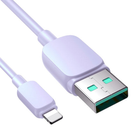 Joyroom USB to Lightning 1.2m Charge and Sync Cable, Compatible with all lightning devices - S-AL012A14 - Purple