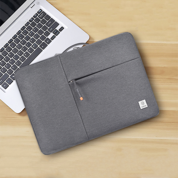 WIWU ALPHA DOUBLE LAYER SLEEVE BAG FOR 14" LAPTOP/MACBOOK AIR - GRAY