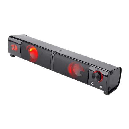 Redragon GS550 Orpheus PC Gaming Speakers, 2.0 Channel Stereo Desktop Computer Sound Bar with Compact Maneuverable Size - Black