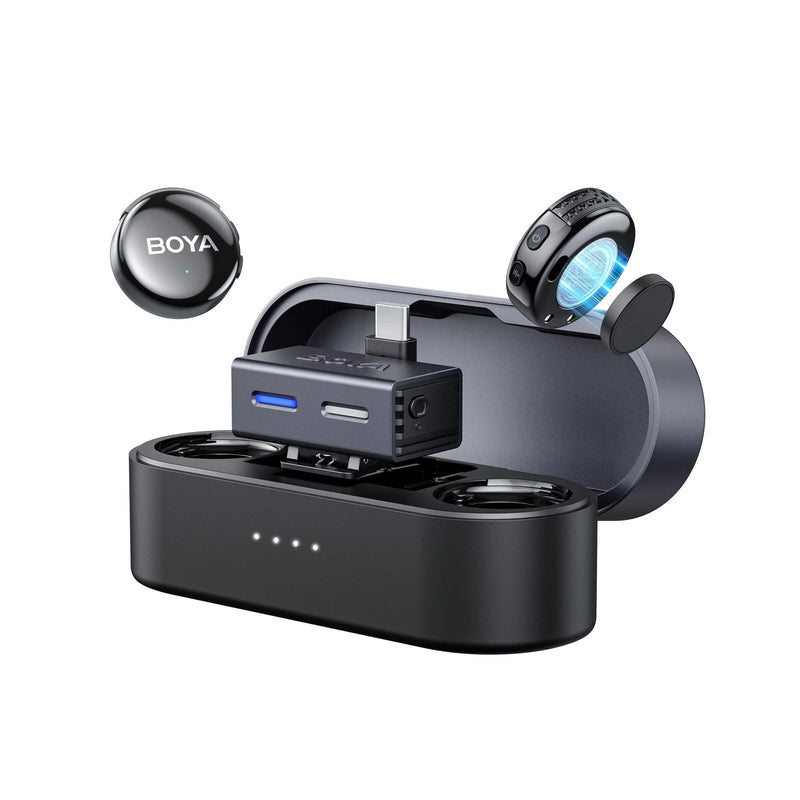 Boya Boyalink 3 Al-Powered Button-Sized Wireless Micro Phone 3-TX - TYBE-C