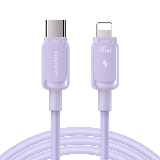 Joyroom Type-C To Lightning Cable 1.2m, 20W,  Fast Charging Data Cable - S-CL020A14 - Purple