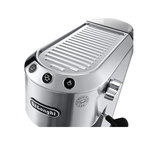 Delonghi Dedica Style Pump Espresso Coffee Machine, 15 Bar, EC 685