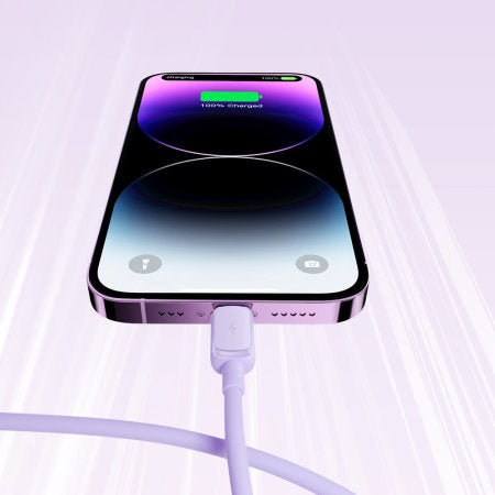 Joyroom USB to Lightning 1.2m Charge and Sync Cable, Compatible with all lightning devices - S-AL012A14 - Purple