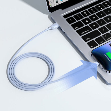 Joyroom USB to Lightning 1.2m Charge and Sync Cable, Compatible with all lightning devices - S-AL012A14 - Blue