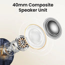 يو جرين سماعة الأذن اللاسلكية هايتون ماكس5 مع خاصية إلغاء الضوضاء الهجينة ANC - أبيض