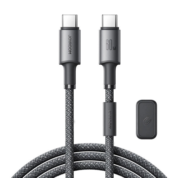 Joyroom Unlimited Series 60W USB-C to USB-C Cable with Magnetic Organizer 1.2m - S-A50 - Grey