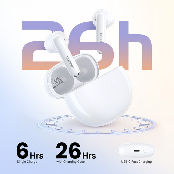 Ugreen HiTune H5 WS201 TWS wireless headphones - WS201 - White