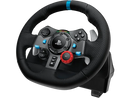 Logitech G29 Driving Force Racing Wheel and Floor Pedals, Real Force Feedback, Stainless Steel Paddle Shifters, Leather Steering Wheel Cover for PS5, PS4, PC, Mac - Black - Black