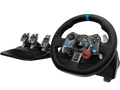 Logitech G29 Driving Force Racing Wheel and Floor Pedals, Real Force, Stainless Steel Paddle Shifters - Black