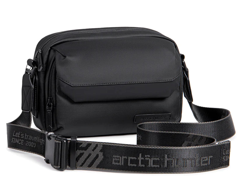 Arctic Hunter YB00518 7.9-Inch Crossbody Waterproof Muti-Pocket Bag, Black