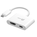 j5 Create JCA152 USB-C to 4K HDMI™ Adapter with Power Delivery - White
