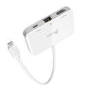 جي 5 كرييت JCA351 محول إيثرنت USB-C® إلى 4K HDMI™ متوافق مع وضع DisplayPort™ البديل - أبيض