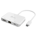 j5 Create JCA351 USB-C® to 4K HDMI™ Ethernet Adapter DisplayPort™ Alternate Mode Compatible - White