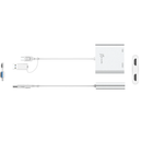 j5 Create JCA365 USB-C to Dual HDMI™ Multi-Monitor Adapter - Silver
