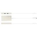 j5 Create JCA374 USB-C™ Multi-Adapter, HDMI™/Ethernet/USB™ 3.1 HUB/PD 3.0 - Silver