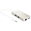 j5 Create JCA374 USB-C™ Multi-Adapter, HDMI™/Ethernet/USB™ 3.1 HUB/PD 3.0 - Silver
