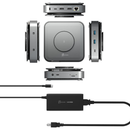j5 Create JCD3199P USB-C Dock Dual 4K HDMI™ 12-in-1 with 140W GaN PD 3.1 Power Adapter 15W Wireless Charger