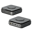 جي 5 كرييت JCD3199 محول بمنفذ USB-C، منفذ HDMI™ مزدوج 4K، 12 في 1، توصيل طاقة 140 واط، شاحن لاسلكي 15 واط