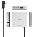 جي 5 كرييت JCD612 موصل سفر USB-C™ إلى HDMI™ بدقة 4K ومعدل 60 هرتز لجهاز ايباد برو - فضي