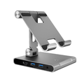 j5 Create JTS224 Multi-Angle Stand with Docking Station For iPad Pro - Gray