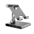 j5 Create JTS224 Multi-Angle Stand with Docking Station For iPad Pro - Gray