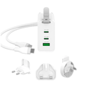 j5 Create JUP3565CV 65W GaN USB-C 3-Port Travel Charger with Changeable AC Plugs and USB-C Cable