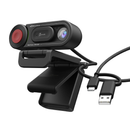 j5 Create JVU250 HD Webcam with Auto & Manual Focus Switch - Black