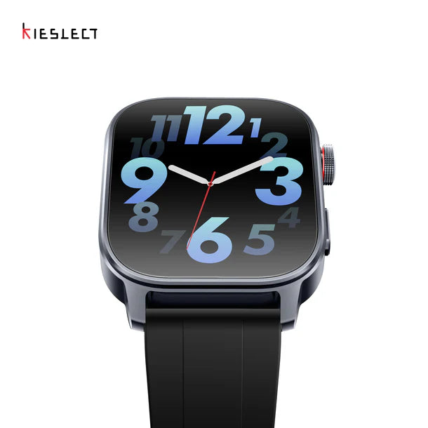 Kieslect Smart Calling Watch Ks 3 , 2.1 Amoled Display, Bluetooth Calling, GPS , Silicon Strap , Waterproof - Black