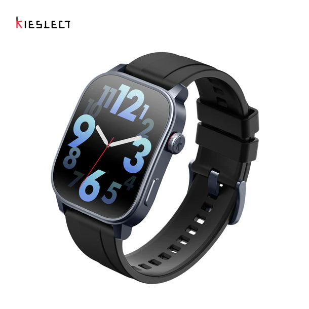 Kieslect Smart Calling Watch Ks3 , 2.1 Amoled Display, Bluetooth Calling, GPS , Silicon Strap , Waterproof - Black