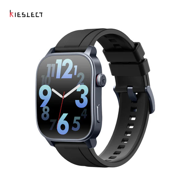 Kieslect Smart Calling Watch Ks 3 , 2.1 Amoled Display, Bluetooth Calling, GPS , Silicon Strap , Waterproof - Black