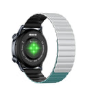 ساعة Kieslect Kr Pro Ltd الذكية للاتصال، شاشة AMOLED ملونة عالية الدقة مقاس 1.43 بوصة، اتصال بلوتوث، مقاومة للماء (حزام مزدوج) - أسود 