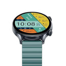 ساعة Kieslect Kr Pro Ltd الذكية للاتصال، شاشة AMOLED ملونة عالية الدقة مقاس 1.43 بوصة، اتصال بلوتوث، مقاومة للماء (حزام مزدوج) - أسود 