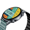 ساعة Kieslect Kr Pro Ltd الذكية للاتصال، شاشة AMOLED ملونة عالية الدقة مقاس 1.43 بوصة، اتصال بلوتوث، مقاومة للماء (حزام مزدوج) - أسود 